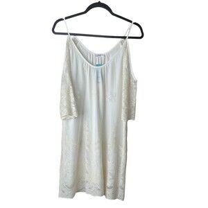 NWT Women’s Cold Should Round Neck Embroidery Dress-Glam Size Small #364